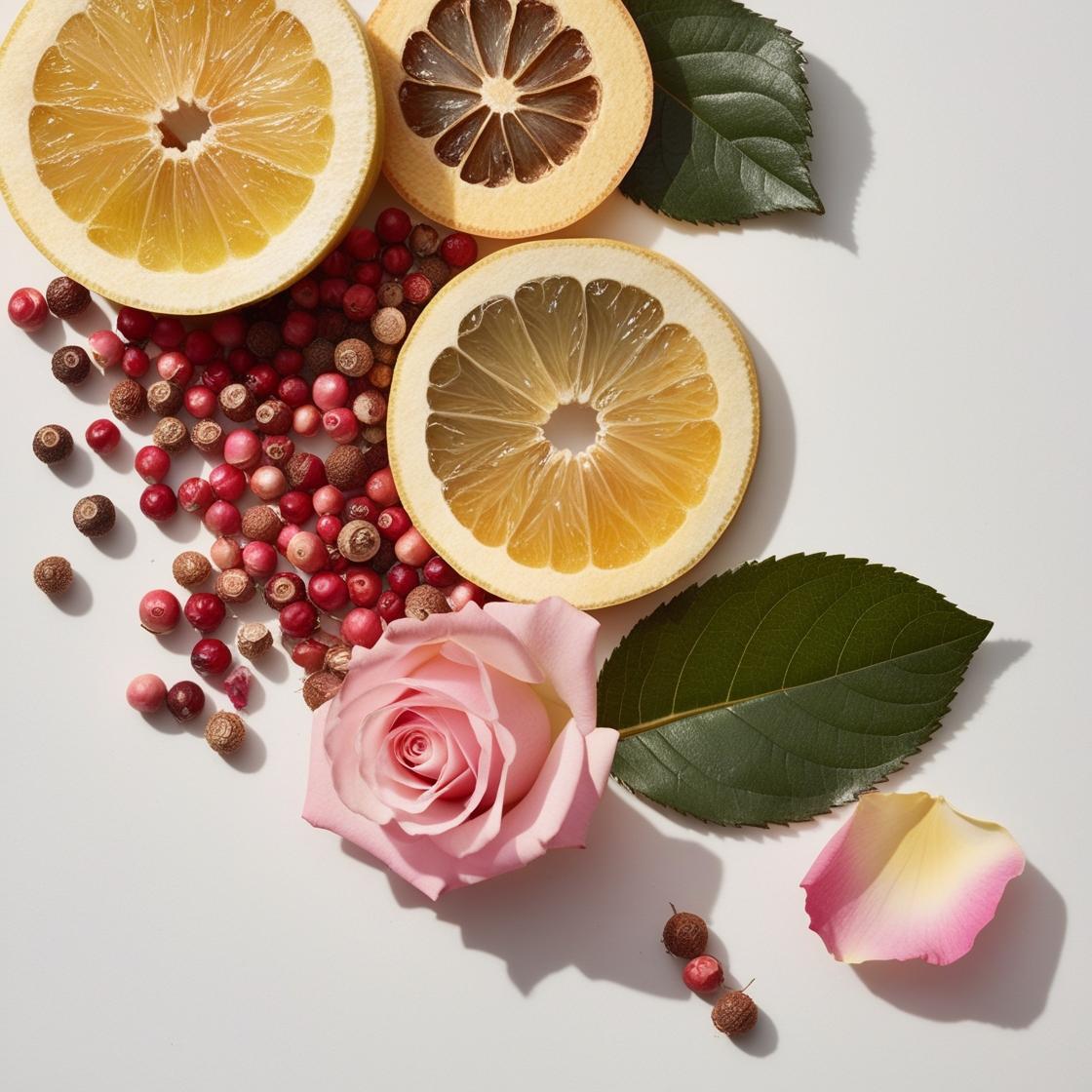 Notas olfativas bergamota, pachuli y rosa | Perfume divain.747 | divain Parfums