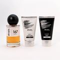 Perfume divain 167 con su crema corporal y su gel.