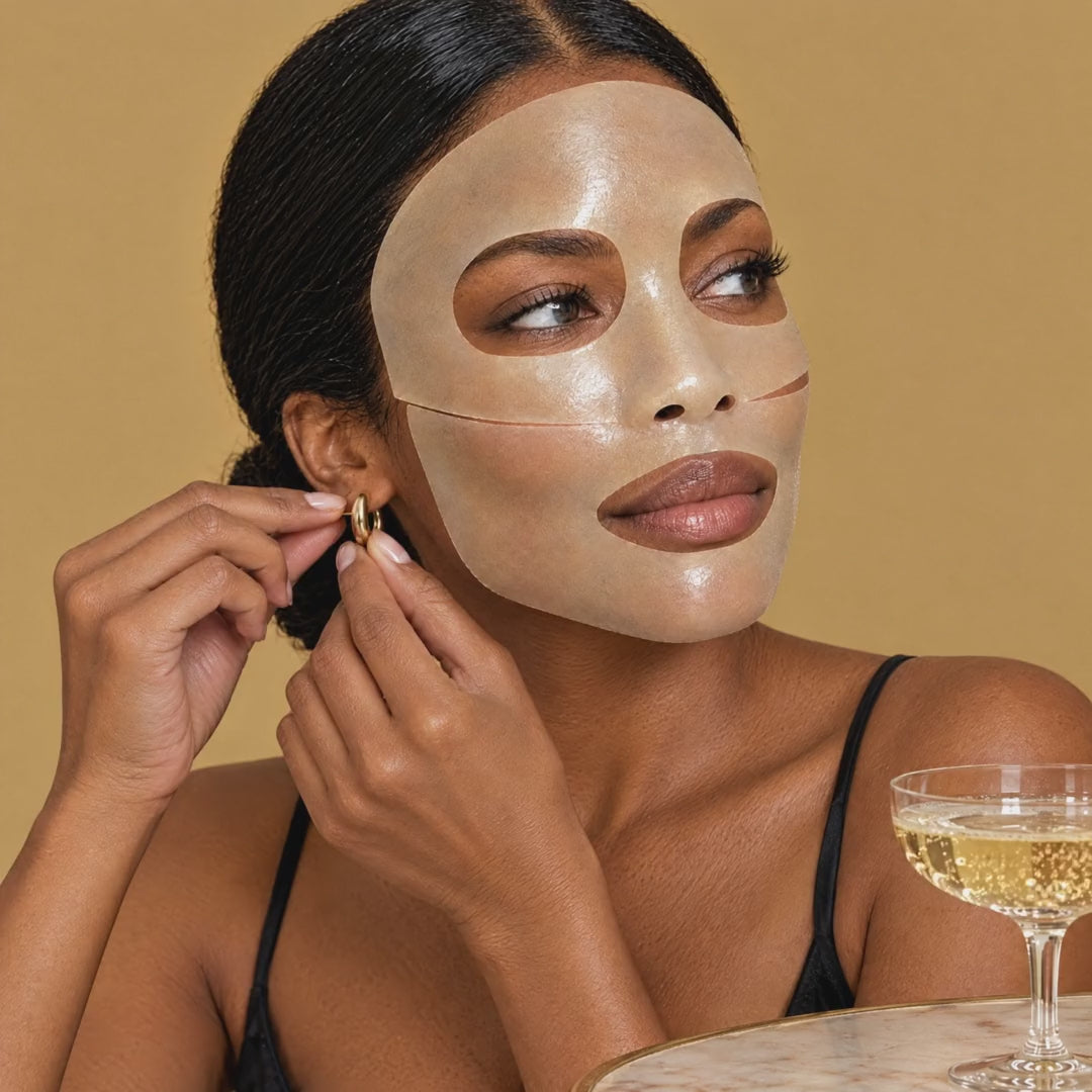 Cómo se lleva la mascarilla Prime Time de divain. Care mientras te arreglas