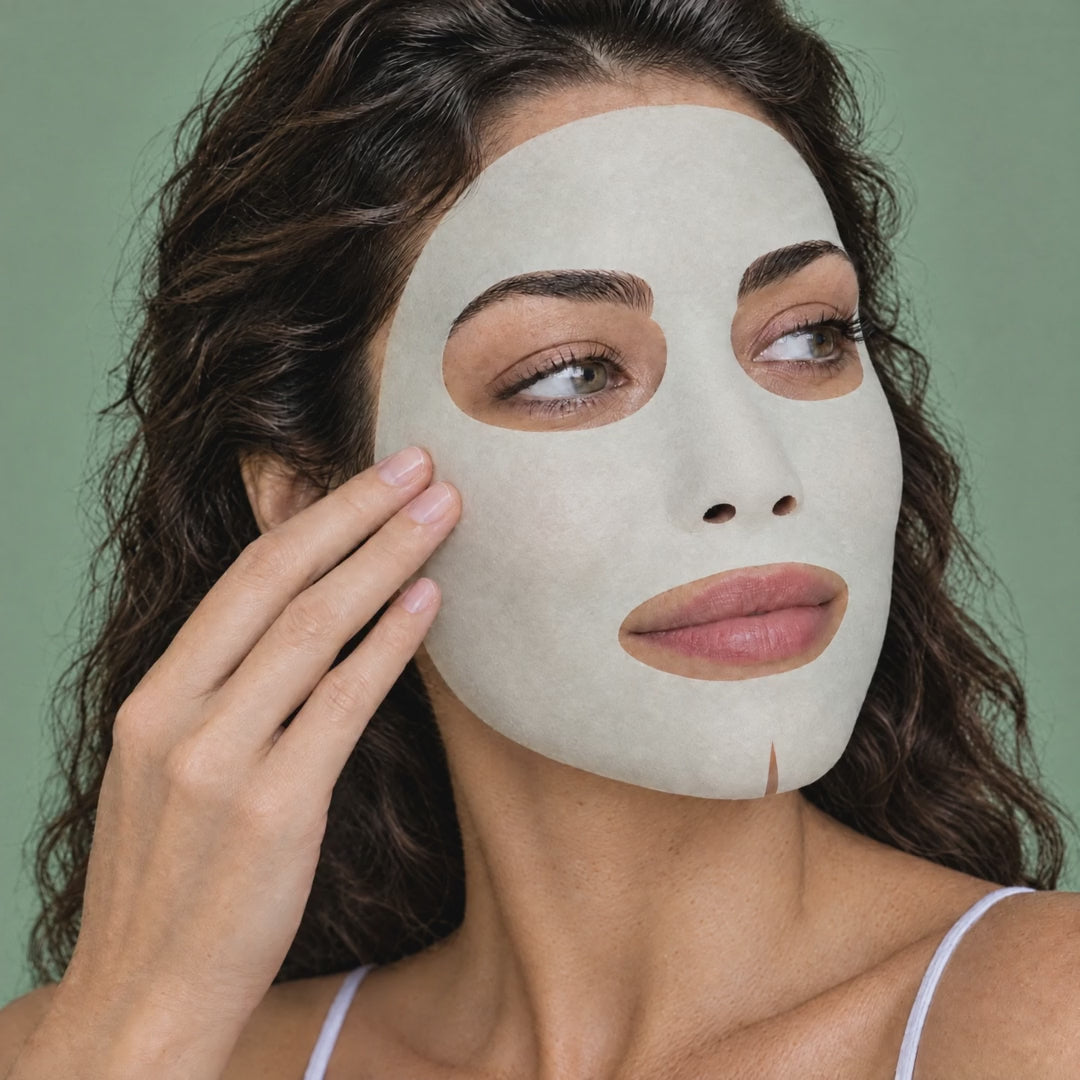 Cómo se coloca la mascarilla Sunday Reset de divain. Care